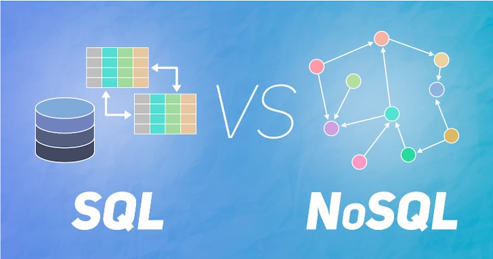 Comparaison visuelle des structures SQL (tables relationnelles) et NoSQL (documents, graphes, clé-valeur)